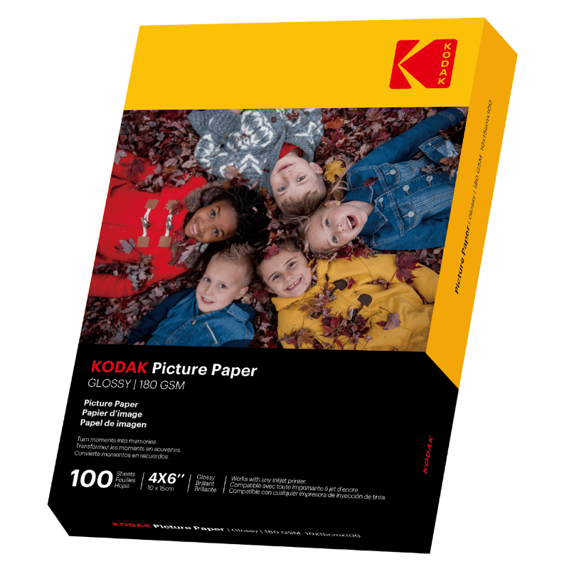 Picture Paper Kodak 180gsm 10x15cm - 100 sheets - Kodak official web