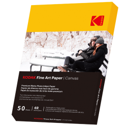 Fine Art Paper Canvas Kodak 230gsm 10x15cm - 50 sheets