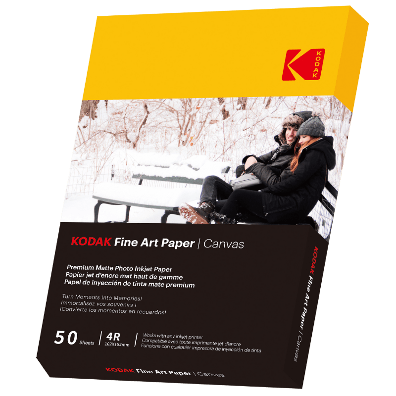 Paper Canvas Kodak Fine Art Papier 230gsm 10x15cm - 50 Blatt. - Kodak offizielle