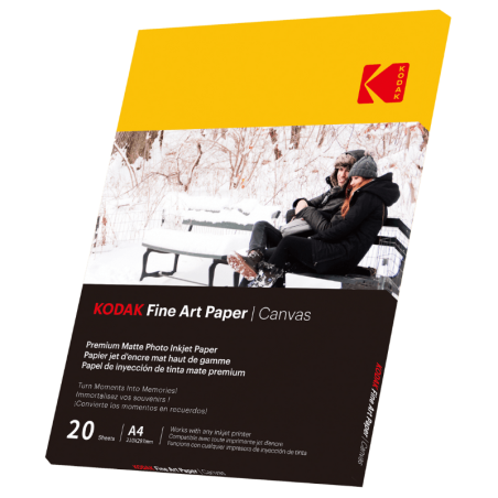 Fine Art Paper Canvas Kodak 230gsm A4 - 20 sheets