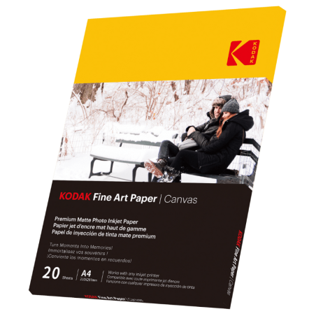 Kodak Fine Art Paper Canvas 230gsm A4 x20