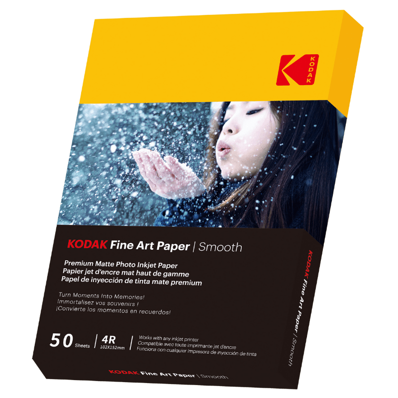 Papier Fine Art, gładki Kodak, 230 g, 10 x 15 cm – x 50 arkuszy