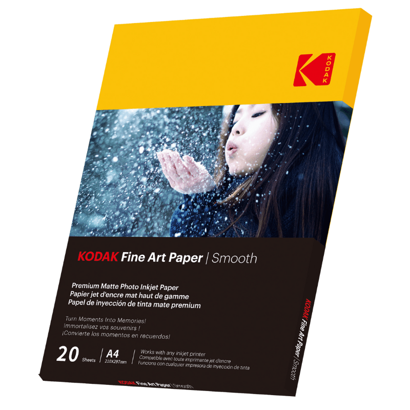 Fine Art Papier Paper Smooth Kodak  230g A4 - 20 Blatt - Kodak offizielle