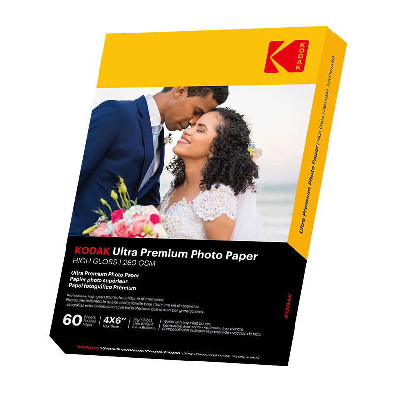 Fotopapier Kodak Ultra Premium 280gsm 10x15cm - 60 Blatt.