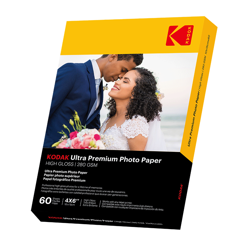 Papel fotográfico Reacondicionado Kodak Ultra Premium 280 g/m² 10x15 cm - 60 hojas