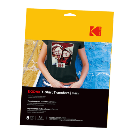 Papier transfert textile foncé t-shirt Kodak - Site officiel Kodak