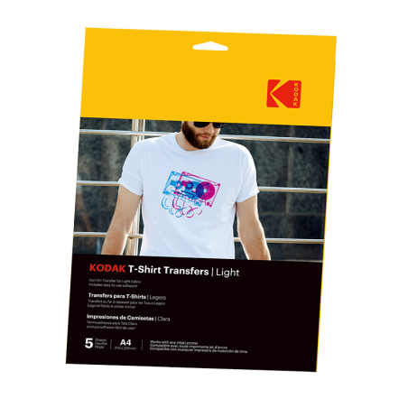 Papier transfert textile clair t-shirt Kodak