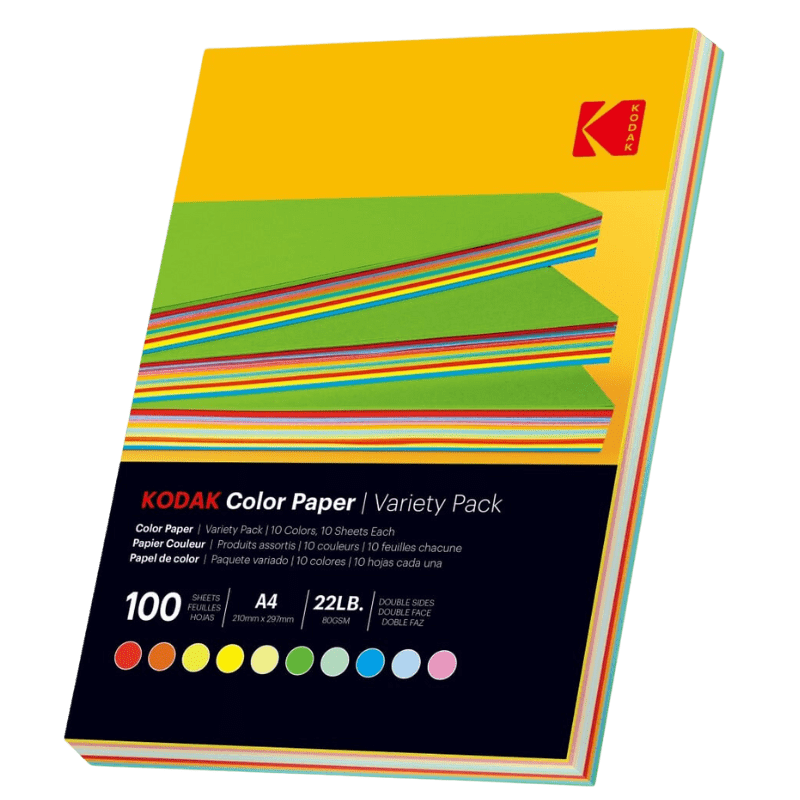 A4 Farbpapier Kodak 80 gsm - 100 Blatt