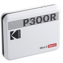Stampante fotografica portatile ricondizionata Kodak mini 3 retro P300R - Stampa in formato quadrato (7,6 x 7,6 cm)