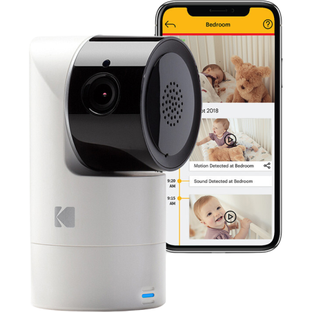 Videocamera baby monitor connessa ricondizionata Kodak Cherish C525P (Solo videocamera)