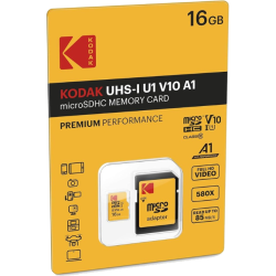 Scheda Micro SDHC KODAK 16GB Premium - CLASSE 10
