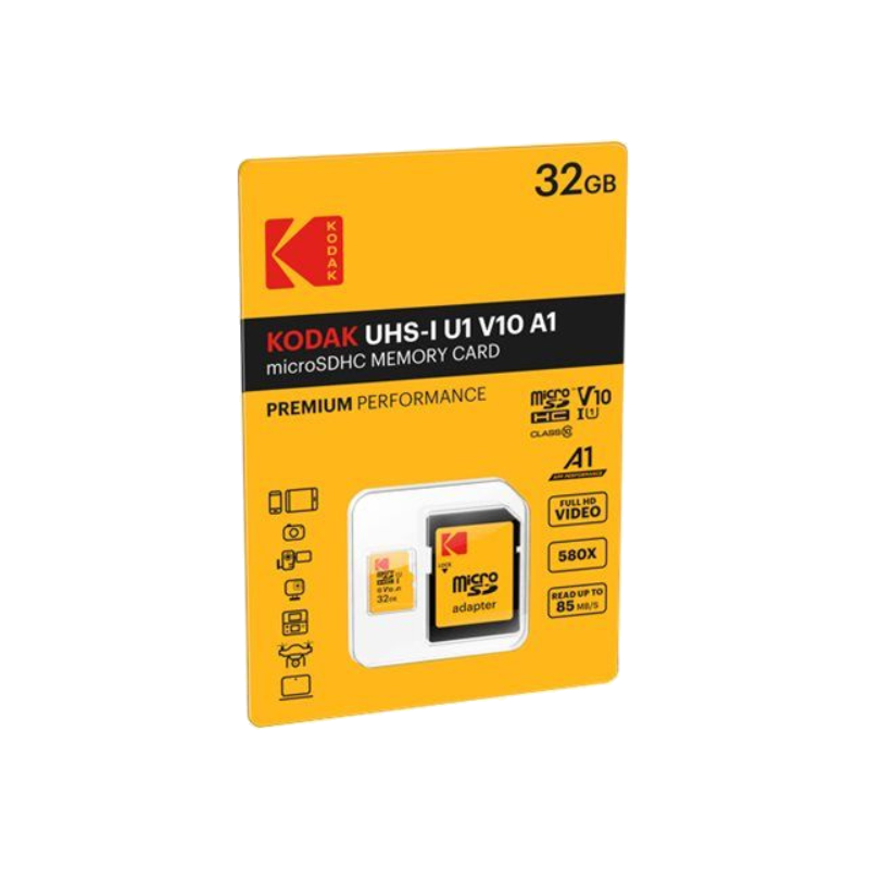 KODAK Micro Carte Mémoire SDHC 32Go Premium - CLASS 10 - 16,99 €