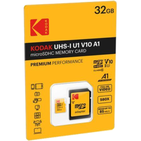 Carte micro SDHC 32Go Kodak Premium CLASS 10