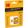KODAK Micro SD Memory Card 64 GB UHS-I U3 V30 A1 - Extra Performance