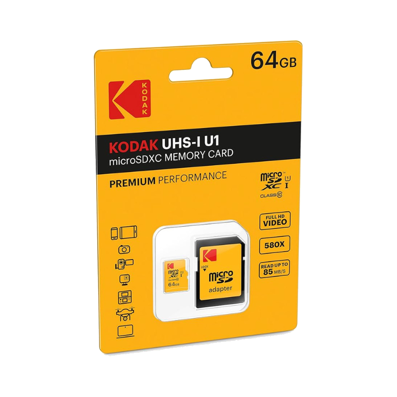 Scheda Micro SDXC KODAK 64GB - CLASSE 10