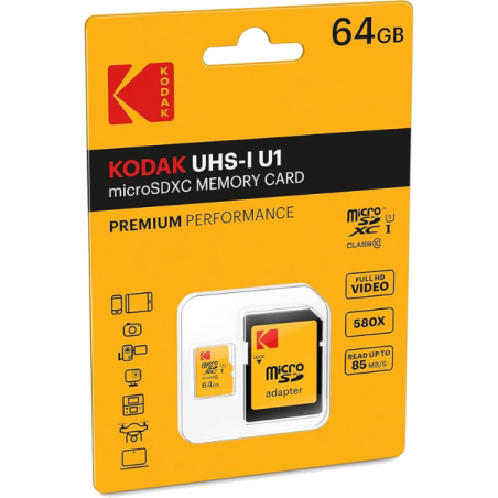 KODAK Micro SDXC-Speicherkarte 64 GB - CLASS 10