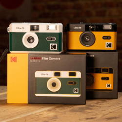 Kodak f9 argentique - appareil photo kodak rechargeable 35mm jaune