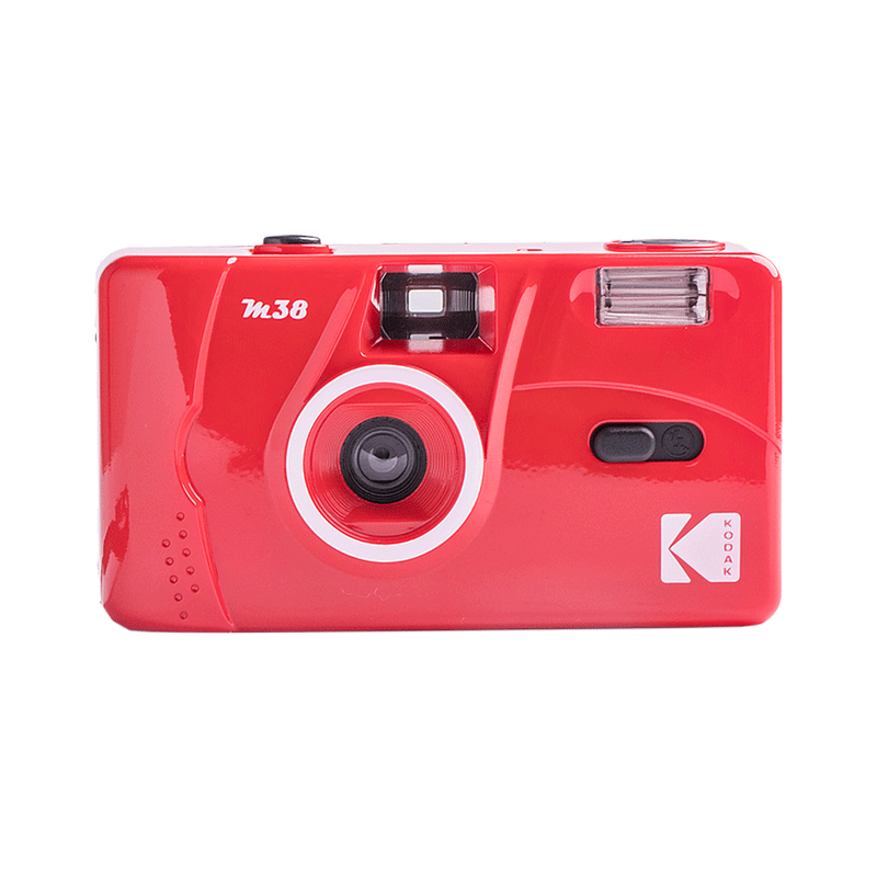 Appareil Photo Argentique Reconditionné Kodak M38 Pellicule 35mm Rouge