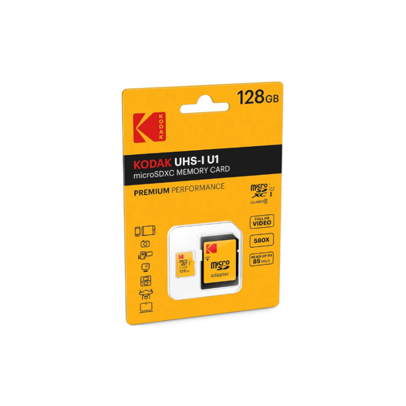 Carte Mémoire micro SDXC 128Go Kodak CLASS 10 - Kodak Officiel