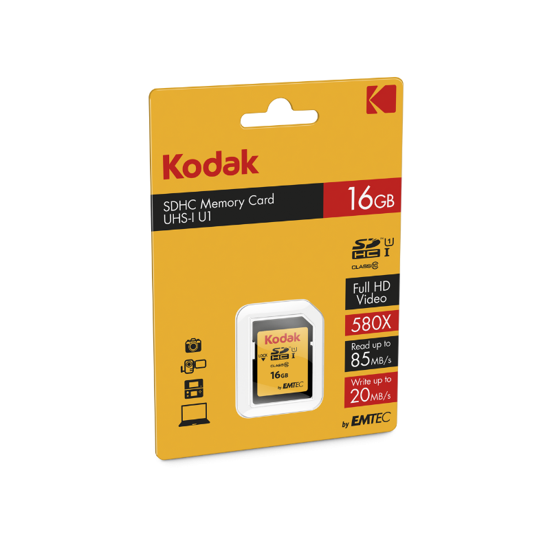 Carte Mémoire SD 16Go Kodak CLASS 10 - Kodak Officiel