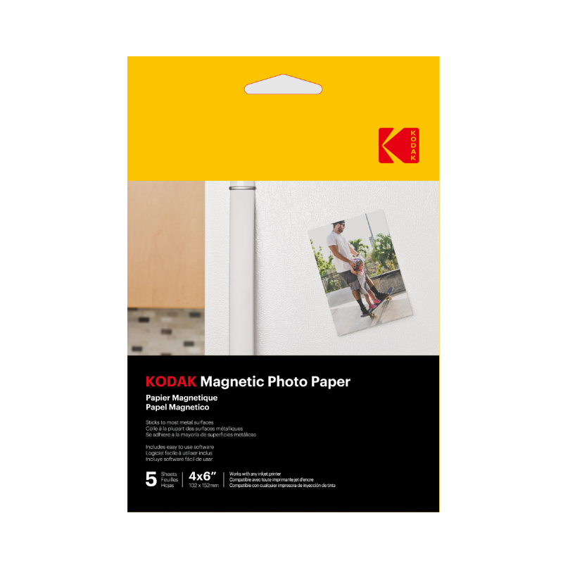 Papel fotográfico magnético Kodak 5 hojas 10 x 15 cm - Página web oficial de Kodak