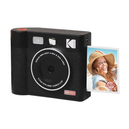 KODAK Mini Shot 4 ERA (MS400) Cámara Instantánea de Gran Formato - 2 en 1: Impresora Bluetooth Formato Cuadrado 4x4"
