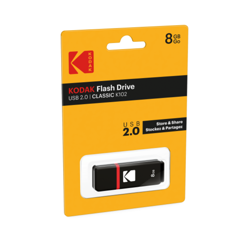 Pamięć flash USB 8 GB Kodak CLASSIC K102 SERIES : Łatwy transfer danych