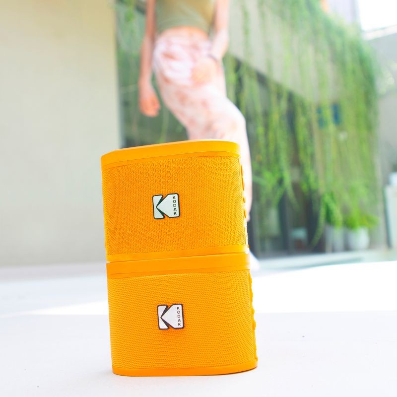 Pack de 2 Mini Altavoces Portátiles Bluetooth de Colores Kodak Soundbrix