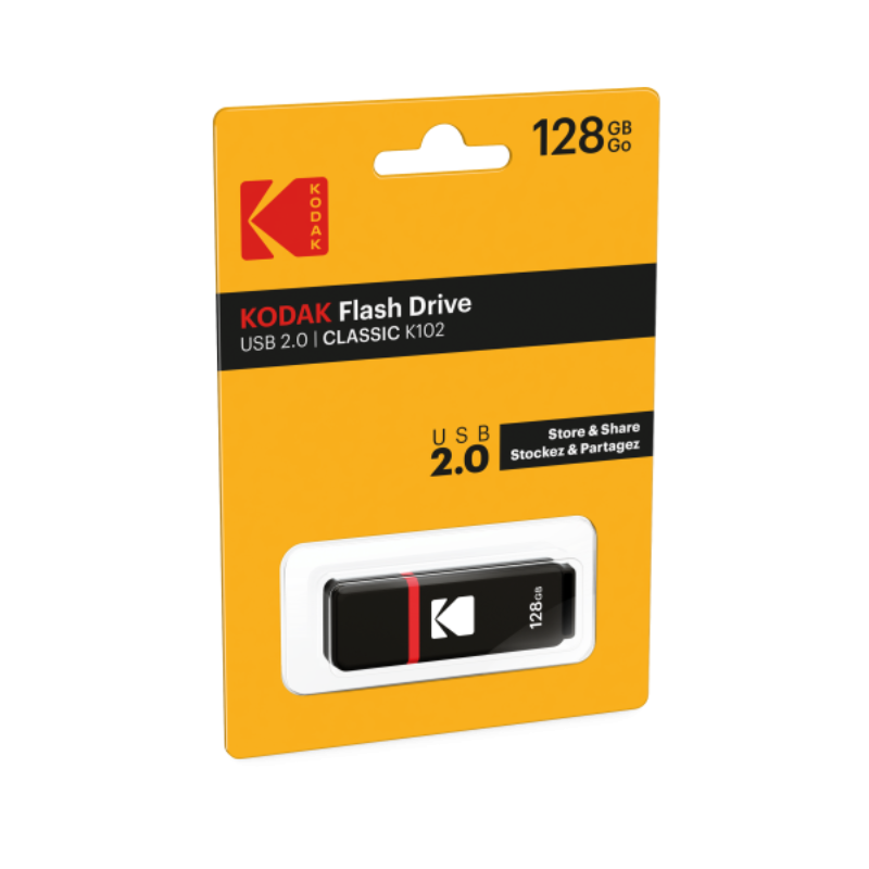 USB Flash Drive 128GB Kodak K102 SERIES - Compatibilidad Universal