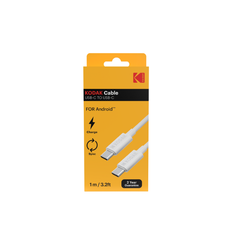 Câble USB-C vers USB-C Kodak - Transfert de données