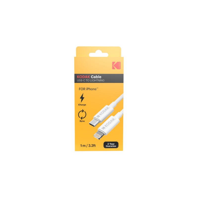 Câble USB-C vers Port Lightning Kodak - Performance fiable