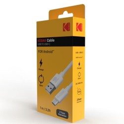 Câble USB vers USB-C Kodak - Connectivité fiable