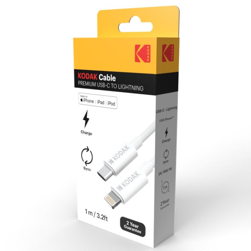 Cavo Premium da USB-C a porta Lightning Kodak - Ricarica ultraveloce