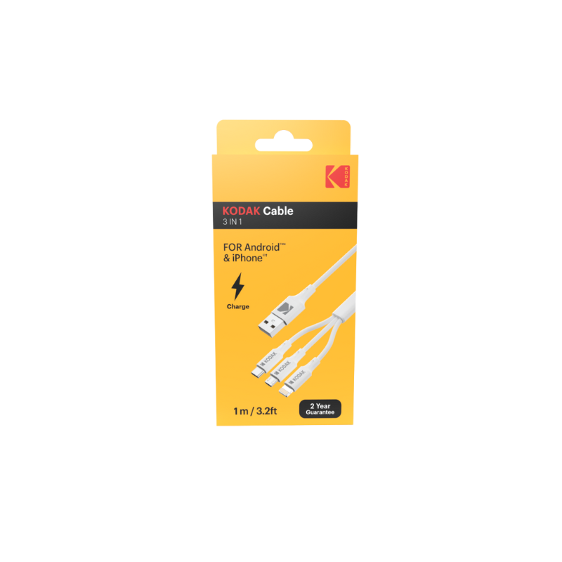 3-in-1 Charging Cable Kodak - Versatility and Performance