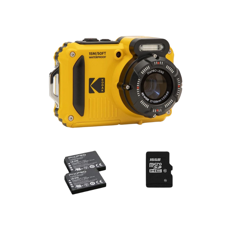 Kodak PixPro WPZ2 Pack - 2 Akkus + Micro SD-Karte