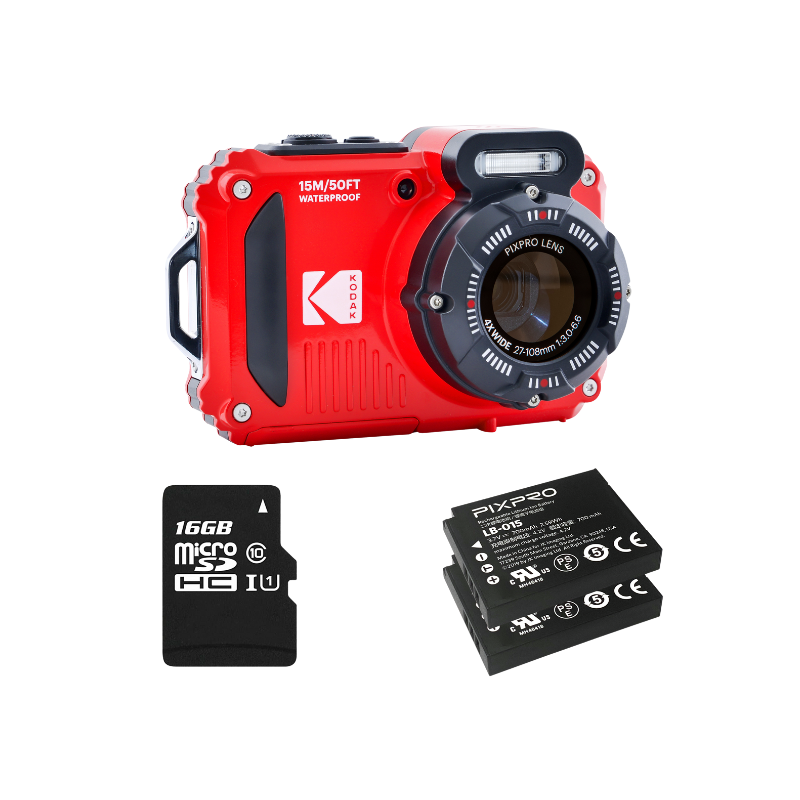 Pack Kodak PixPro WPZ2 - 2 Batterie + Scheda Micro SD