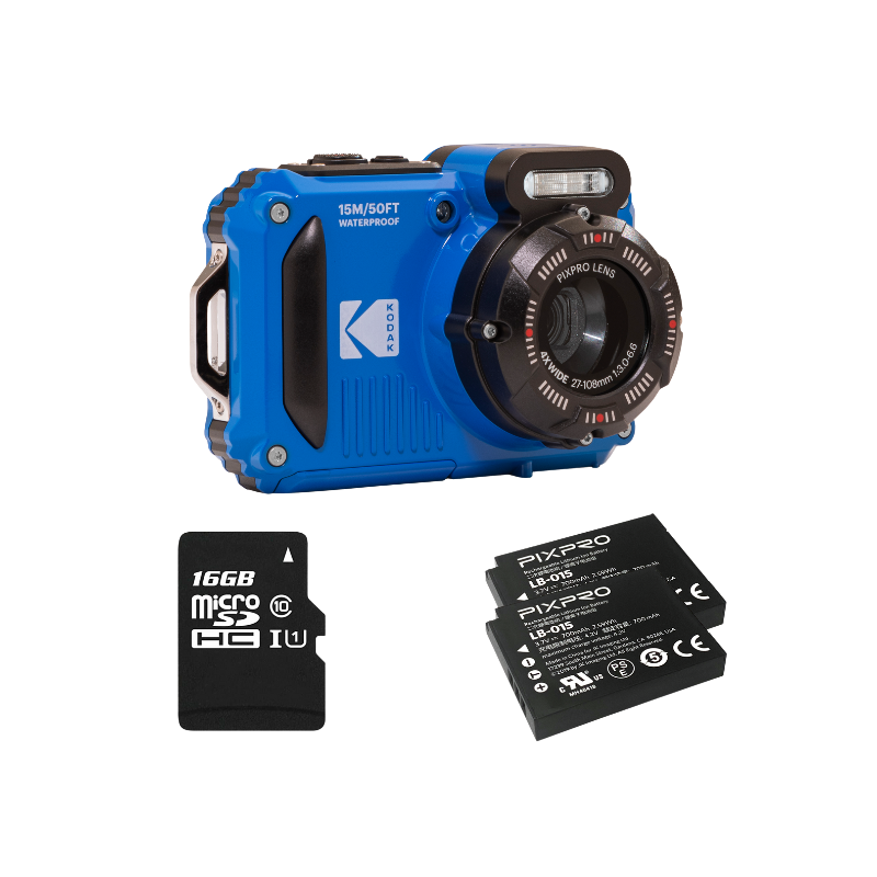 Pack Kodak PixPro WPZ2 - 2 Batteries + SD Card - Kodak Official Web