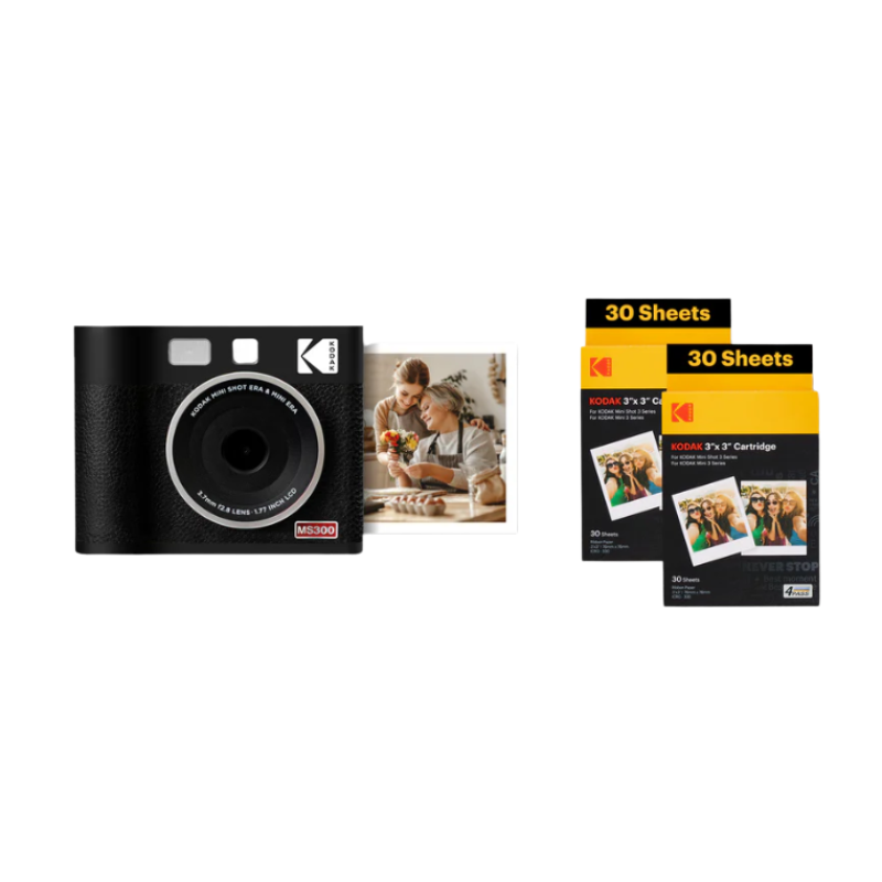 Pack avec Appareil Photo Instantané Mini Shot 3 ERA MS300 + 60 photos
