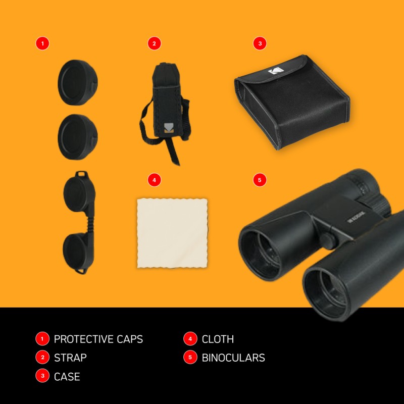 Prismáticos para adultos Kodak BCS800 10x42 - Prisma BK7