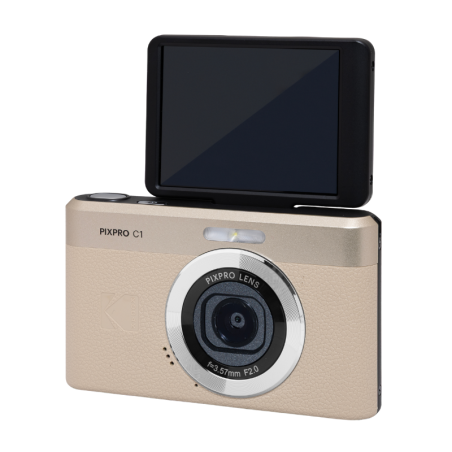 Kodak C1 Compact Digital Camera - 13MP Photo - 4x Digital Zoom - Swivel Screen