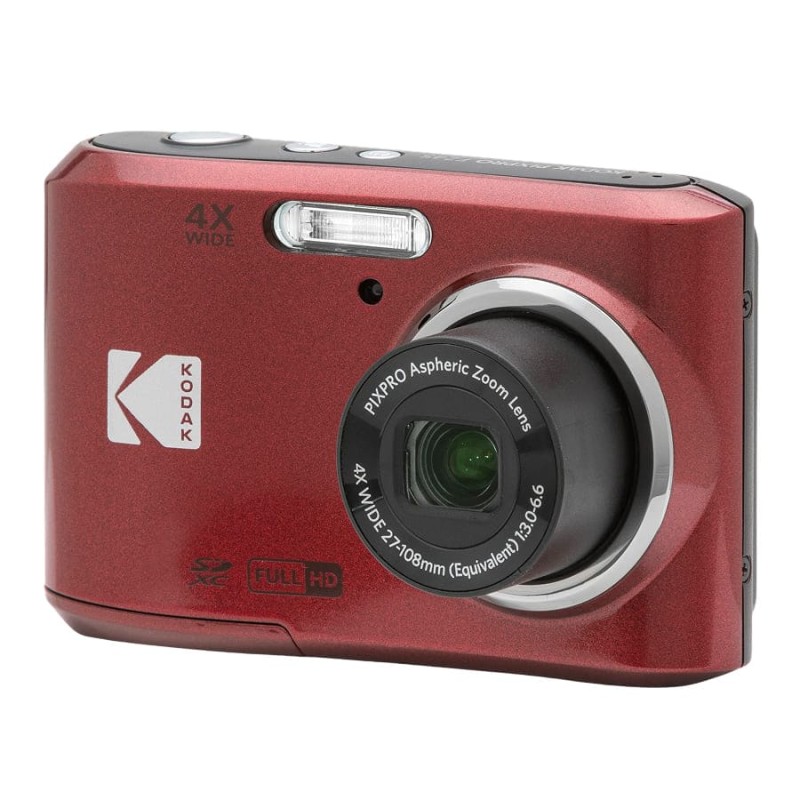 Kodak Pixpro FZ45 Rot Digitalkamera-Paket + 16 GB SD-Karte