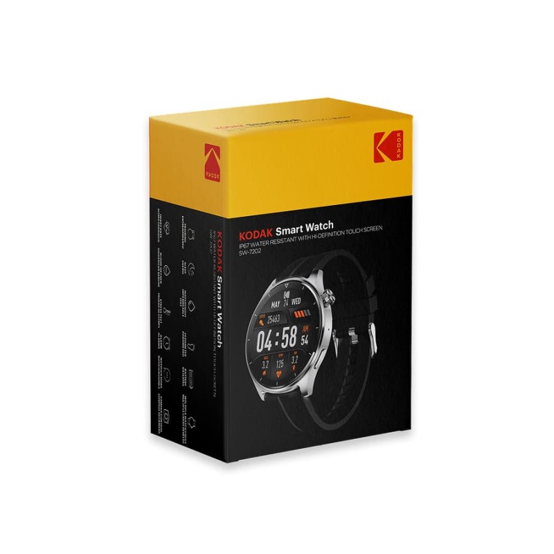Kodak SW-7202 Bluetooth Smart Watch - 1.45” HD Screen, Health & Sports Tracking