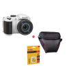 Kodak AZ255 White Bridge Camera Pack: 25x Optical Zoom + Case + 32GB SD Card