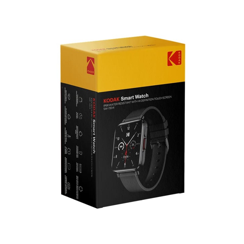 Kodak Smart Watch SW-7204 - Display HD 1.28” Touch, Bluetooth e Salute