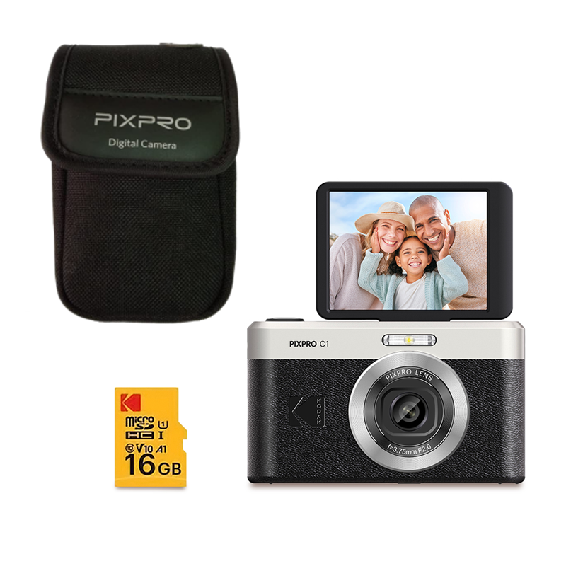 Pack Pixpro C1 Appareil Photo Compact + Carte microSDHC 16 Go + bolsa