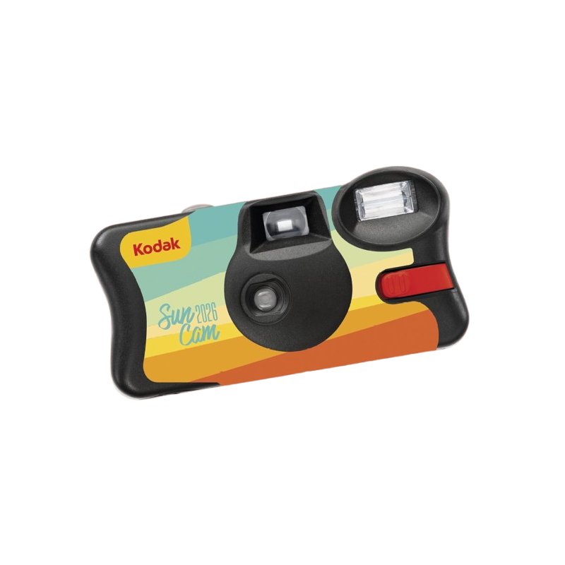 Kodak Summer Edition – Fotocamera Usa e Getta, 39 Scatti, Flash Integrato