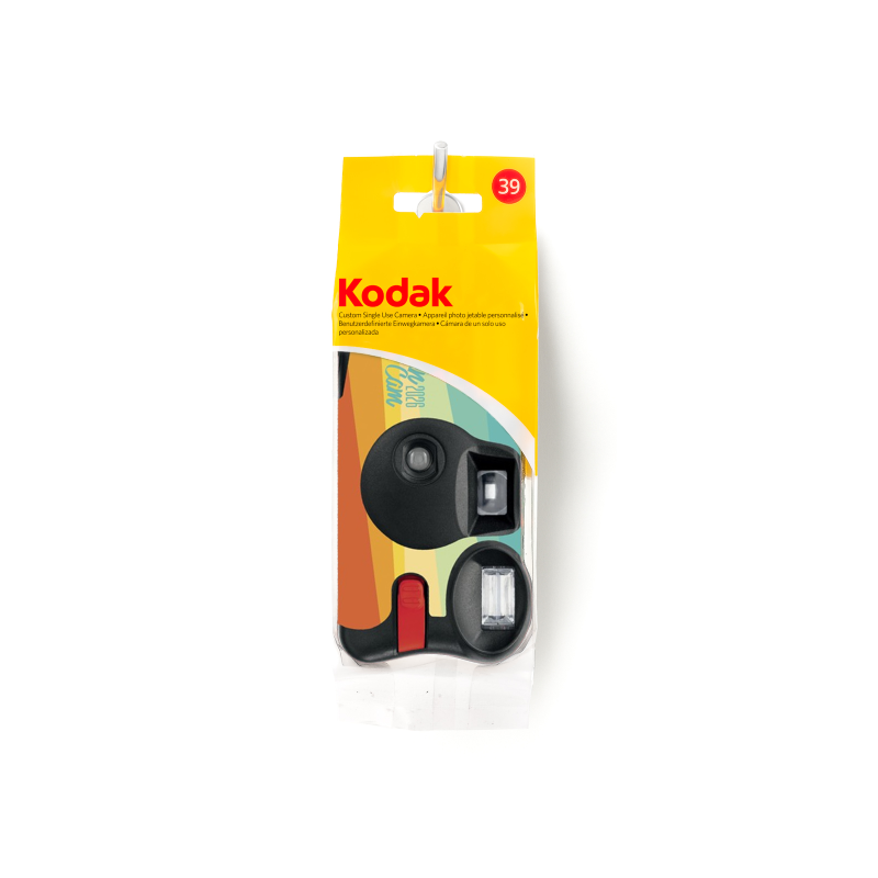 Jetable Kodak Summer Edition – Appareil Photo Jetable 39 Poses, Film 800 ISO, Flash Intégré