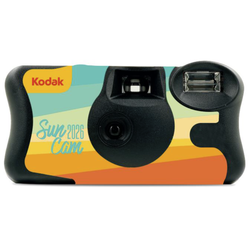 Jetable Kodak Summer Edition – Appareil Photo Jetable 39 Poses, Film 800 ISO, Flash Intégré
