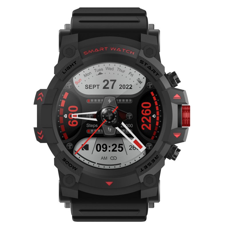 Kodak SW-7216 Orologio connesso Bluetooth - Schermo HD da 1,43”, monitoraggio salute e attività sportiva