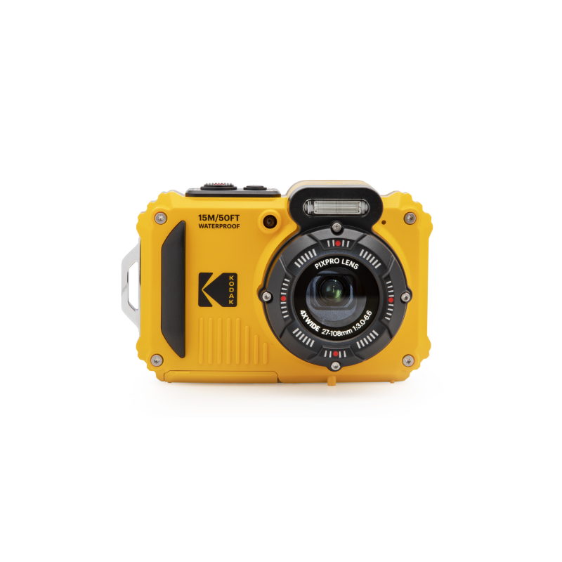 Pack Compact Camera Kodak PixPro WPZ2 Jaune + Carte SD 16Go - Waterproof 15m